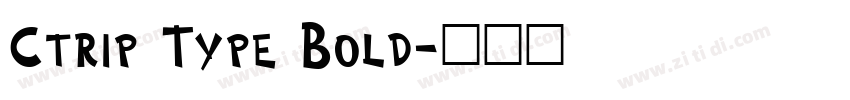 Ctrip Type Bold字体转换